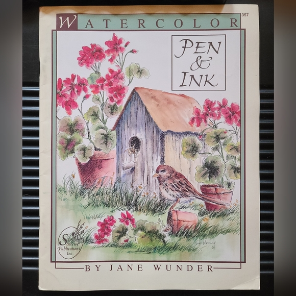 Bundle of 5 Painting Books, Watercolor, Santa, Flowers - Picture 2 of 6